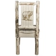 thumbnail image 2 of Montana Collection Side Chair w/ Laser Engraved Bear Design, Clear Lacquer Finish, 2 of 5
