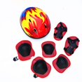 thumbnail image 1 of Juego de equipo de protección para niños, rodilleras protectoras de muñeca, coderas, bicicleta, monopatín, patinaje sobre hielo, Protector de rodilla, seguridad deportiva, 7 piezas Fivean Cascos de ciclismo, 1 of 2