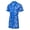 1Pack:Blue, variant on TANBOM Men's Floral Lace Short Sleeve Open Front Belted Kimono Sleepwear Robe, Blue, 1-Pack, M