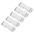 thumbnail image 1 of Unique Bargains 4mm à 3mm Réduction Pousser pour Connecter Raccord de Ligne d'Air Blanc, Pack de 5, 1 of 4