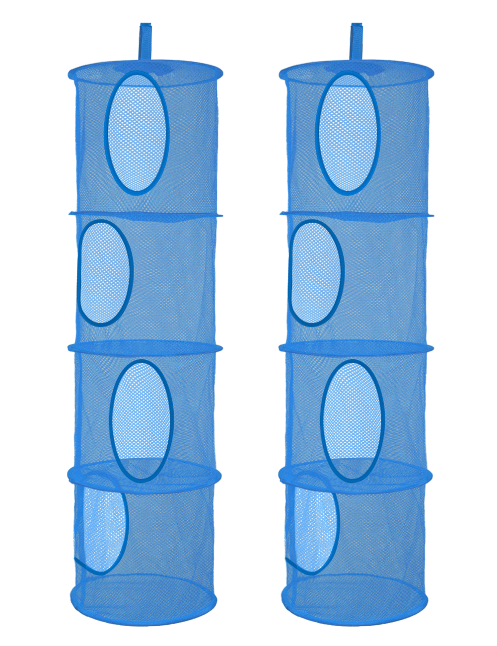 2Pcs Hanging Mesh Space Saver Bags Organizer, Foldable Storage