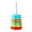 B, variant on Spinning Rainbow Stacking Toy, Rotating Rings for 1-3 Year Olds, Fine Motor & Sensory Play, Baby Gift