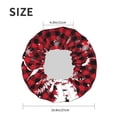 thumbnail image 6 of Kdxio Christmas Tree Buffalo Plaid Print Shower Cap for Women,Elastic and Reusable,Double Waterproof Layers Bathing Hat, 6 of 9