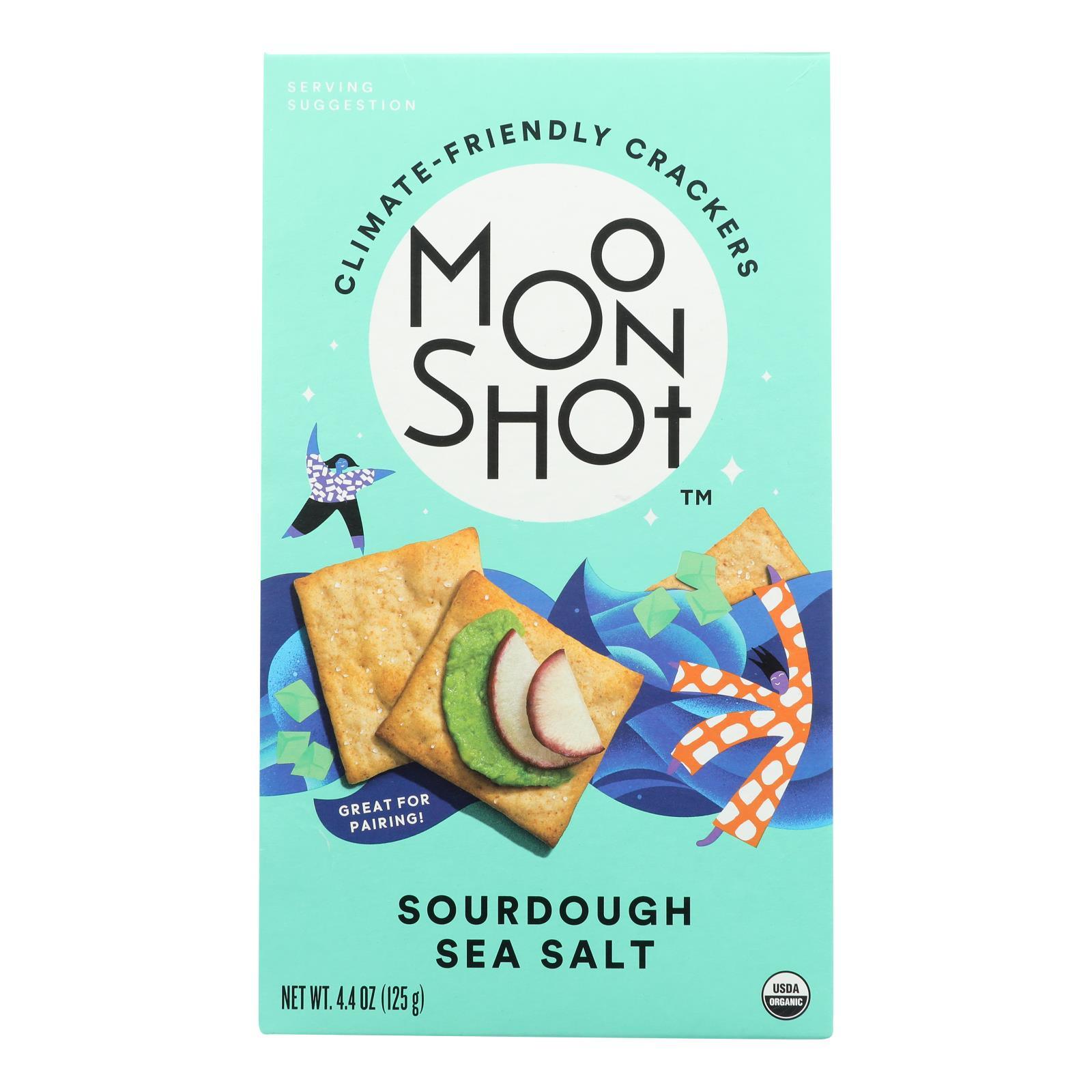 Moonshot Snacks Cracker Sourdough Sea Salt Case of 64.4 OZ