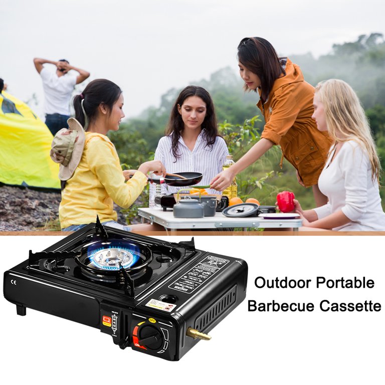 HZEWLS Camping Gas Stove Outdoor Cooking Hiking Picnic BBQ Cassette Furnace  (Dual Use) - Walmart.com
