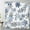 Blue, variant on Winter Christmas Shower Curtain for Bathroom Blue and Grey Snowflake on White Bathroom Shower Curtains with Hooks, Holiday Bathroom Curtains Shower Set 72x72 inch
