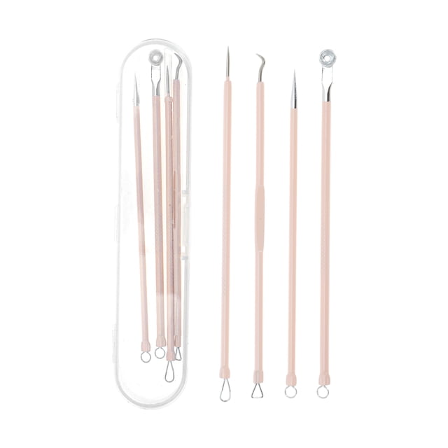 Conjunto Único de Herramientas para Extractor de Espinillas Facial Rosa