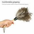 thumbnail image 6 of 13"  Ostrich Feather Duster Durable Dust Collecting Cleaning Tool In Wool Shop #, 6 of 10