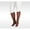 Chocolate, variant on 20-30 mmHg, Soft, Knee, FF, Silicone, Cinnamon