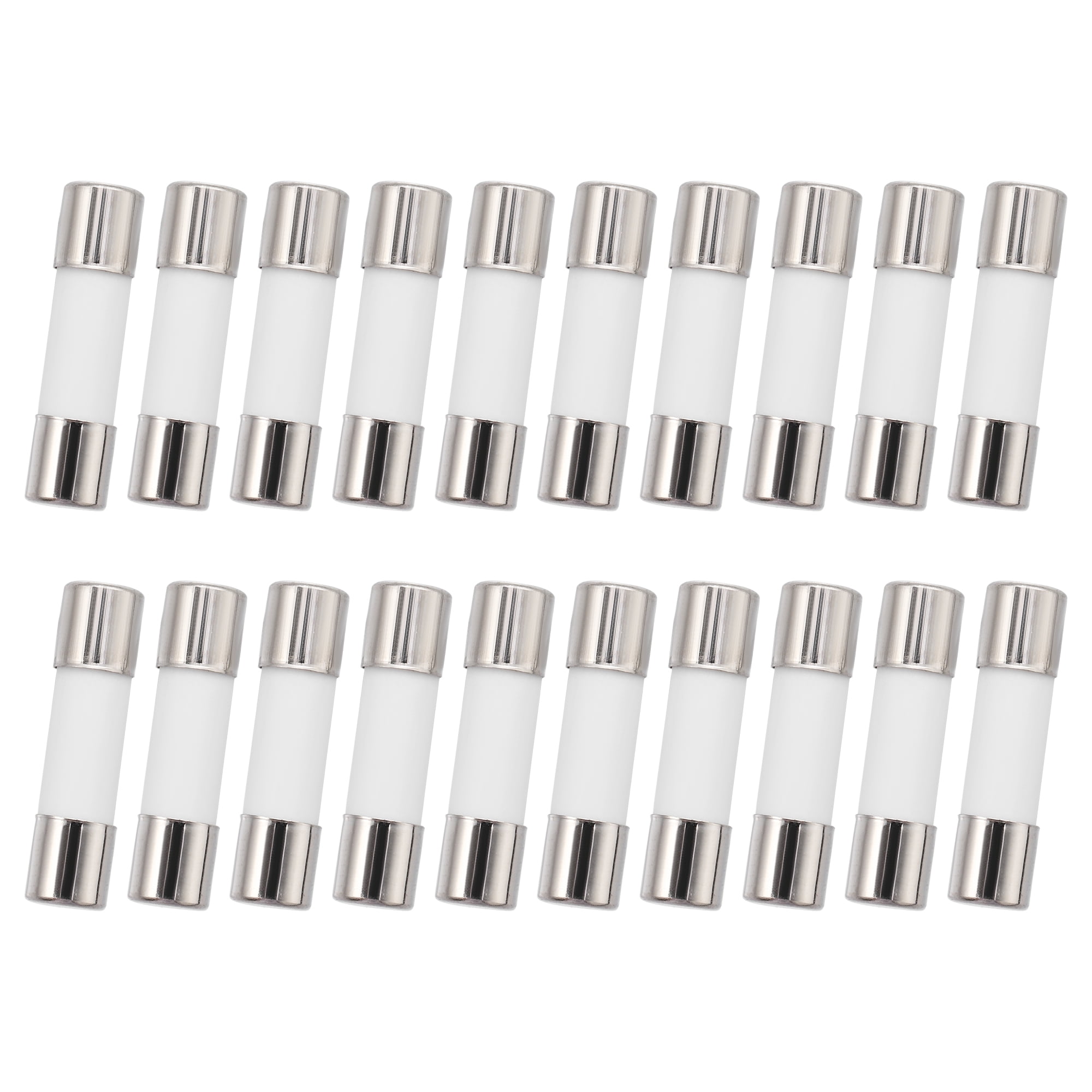 20 Pcs 10A Car Fast Blow Fuse 5x20mm 0.20'x0.79' 250V Ceramics Fuses for Vehcle