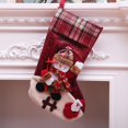 thumbnail image 3 of La muñeca grande personalizada popular de la tela escocesa de la Navidad pega las medias de la decoración de la Navidad para el bolso del regalo de los niños, 3 of 3