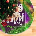 thumbnail image 5 of Coolnut Mardi Gras Christmas Tree Skirt Tree Skirt for Holiday Party Home Christmas Day Ornaments36", 5 of 6