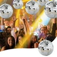 thumbnail image 2 of Small Disco Hanging Outdoor Props Mini Disco For Party Decorations Ceiling Hanging Ornaments 70s Themed Events Stage Or Club Use Silver, 2 of 4
