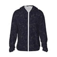 thumbnail image 1 of Saiise Beautiful Roses Pattern Sun Protection Hoodie for Men and Women, Lightweight Quick-Dry Windproof with Hood and Zip-3X-Large, 1 of 7