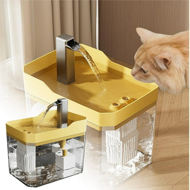 Cat Drinking Mobile Drinking Water Feeder Plastic Silent Large Capacity Circulating Water for Pet