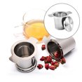 thumbnail image 3 of Infr de té de acero inoxidable para de especias, hoja de té ta con asas dobles, difr de fácil limpieza con tapa, portátil para colgar Sunnimix Infusor de acero inoxidable, 3 of 8