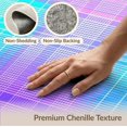 thumbnail image 6 of ODIKA 9'x12' Washable Area Rug Ombre Checkered Short Grid Aesthetic Groovy Gradient Plaid Pile for Master Suite, California King, Under Bed, Non-Shedding, Easy Care, 6 of 7