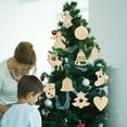thumbnail image 2 of Clispeed 10Pcs Wooden Cutouts for Christmas Hanging Decorations Perfect for Tree and Home Adornment, 2 of 6