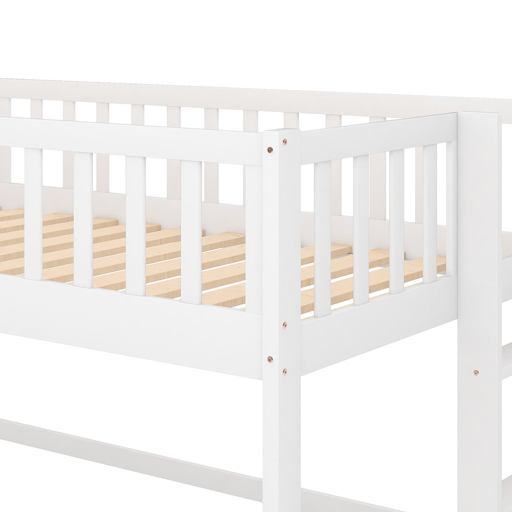Kadyn Kid's Bedroom Loft Bed, Twin with Slide/Ladder, Grey Kadyn Kid's Bedroom Loft Bed, Twin with Slide/Ladder, Grey
