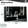 thumbnail image 4 of Stupell Industries Bohemian Brasserie Vintage Dog in Window Canvas Art, 30 x 20, by Annabelle Hall, 4 of 8