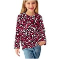 thumbnail image 4 of CHEEREAM KidsShirts Girls Cute Long Sleeve Graphic T-Shirts Heart Print Casual Soft Girls' T Shirts for 3-14 Years, 4 of 6