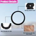 thumbnail image 3 of Elastic Stretch Steering Wheel Cover, Anti-Slip 38 cm Microfiber Odorless Breathable Ice Silk Car Steering Wheel Protector, Easy Carry, Warm in Winter Cool in Summer, Black, 3 of 10