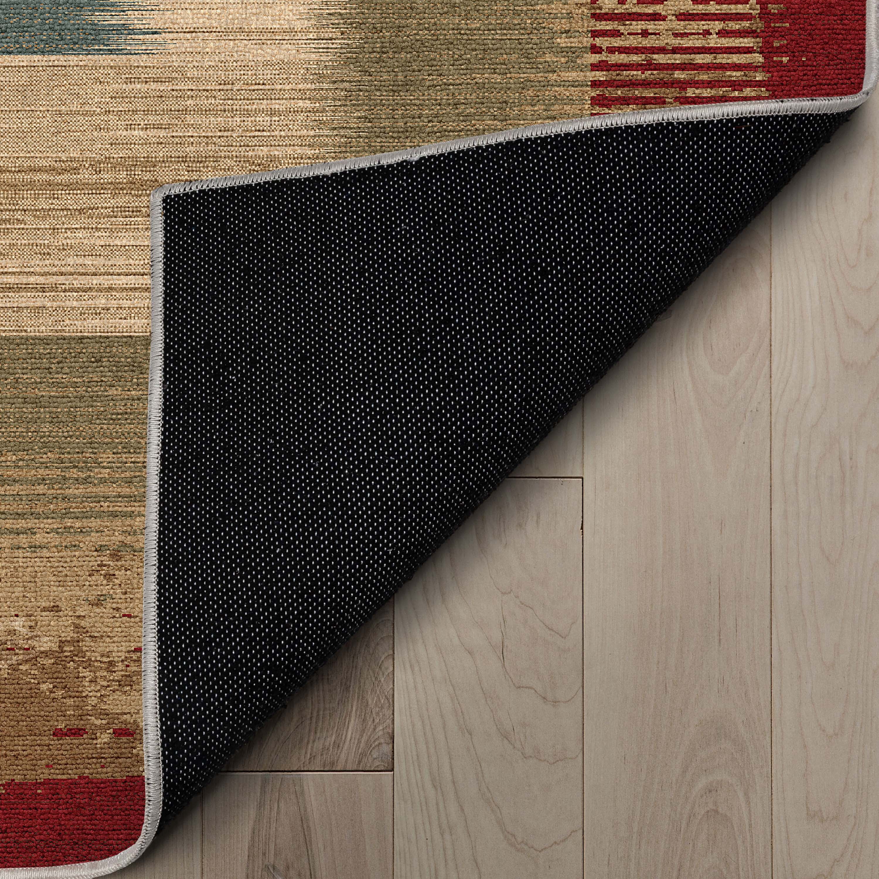 Well Woven Apollo Border Contemporary Red 7'7" x 9'10" Area Rug for Living Room Dining Room Bedroom and Kitchen