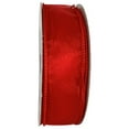 thumbnail image 2 of Wired Edge Red Chiffon Ribbon- 1 1/2" x 50 Yards, Wired Edges, Easter, Presents, Gift Basket, Gift Bow, Wreath, New Years, Valentine's Day, Christmas, 2 of 5