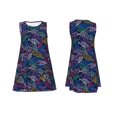 thumbnail image 7 of KLL Cute Line Fish Pattern Womens Summer Dresses 2025,Loose Round Neck Sleeveless Sundresses Tank Dresses with Pockets, 7 of 7