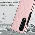 thumbnail image 3 of for Samsung Galaxy Z Fold 4 Case Elegant PU Leather, Samsung Galaxy Z Fold 4 Case Protective Premium Slim Thin Phone Case for Women Girls Compatible with Samsung Galaxy Z Fold 4, Pink, 3 of 6