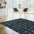 thumbnail image 2 of Linon Home Décor Aspire Area Rug Collection, Navy and Ivory, 5' x 8', 2 of 5