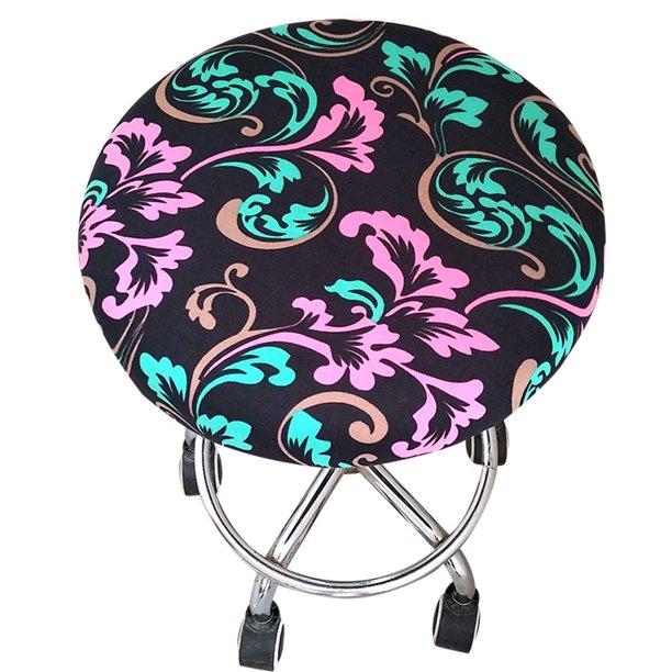 Chair cover Bar Stool Covers Round Chair Seat Cover Cushions Sleeve
