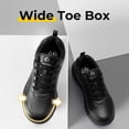 thumbnail image 2 of FitVille Wide Lightweight Mens Casual Dress Sneakers for Plantar Fasciitis Bunions, Black, 11 x-Wide, 2 of 5