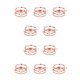 thumbnail image 2 of Pulseras de tela bohemia Minnieouse trenzada cómoda joyería decoración Bohemia creativa Naranja 10piezas, 2 of 6