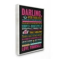 thumbnail image 2 of Stupell Industries Darling Love Yourself Inspirational Neon Word Design Canvas Wall Art by Ester Kay, 2 of 5