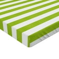 thumbnail image 2 of Ambesonne Lime Green Fitted Sheet 2 Pcs Set, Watercolor Lines, Twin XL, White Lime Green, 2 of 3