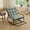 Light Green-Corduroy, variant on Howcool Patio Rocking Chair with Footrest & Cushion, Curved-Arm Glider Rocking Chair, Indoor Accent Chair