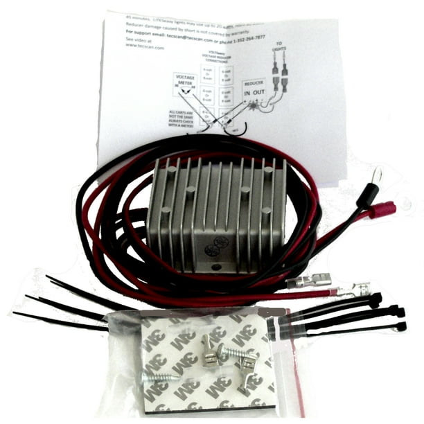 Golf Cart Voltage Reducer 36 and 48 Volt - 12V 20A VOLTSeasy by TecScan
