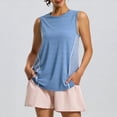 thumbnail image 1 of Uootdi Women's Yoga Tanks Sleeveless Contrast Mesh Quick Dry Tops Training Breathable Stretch Running Tops Gift, 1 of 9