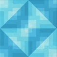 thumbnail image 1 of Ahgly Tapis d'Intérieur Lavable en Machine Carré Turquoise Bleu Vif, 4 Pieds Carré, 1 of 7