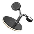 thumbnail image 3 of Phone Charging Station Wireless LED Phone Charger Type-C  Watch Earphone Charger  Black, 3 of 10
