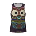 thumbnail image 4 of Xecao Boho Owl Men's Tank Top Workout Quick Dry Sleeveless Gym Jogging Muscle Shirts Summer Swim Beach Tops, 4 of 9