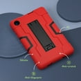 thumbnail image 2 of ELEHOLD Rugged Hybrid Case for TCL Tab 8 LE 2023 Tablet, Tri-Layers Hard PC Soft Silicone Hidden Kickstand Anti-Scratch Shockproof Heavy Duty Case for Kids Men Women,Red+Black, 2 of 7