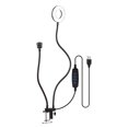 thumbnail image 1 of Andoer 3.5-inch LED Ring Light 5W 3 Colors 3800K-6800K Brightness Dimmable with Adjustable Stand 1/4 Mount Adapter Table Clamp for Video Streaming Lighting, 1 of 7