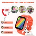 thumbnail image 3 of Reloj inteligente OKYUK 4G para niños con tarjeta SIM, 47 juegos, botón SOS, 3 of 7