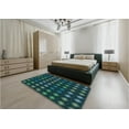 thumbnail image 5 of Ahgly Company Machine Washable Indoor Rectangle Transitional Dark Cyan Green Area Rugs, 5' x 8', 5 of 7