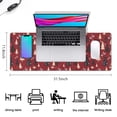 thumbnail image 5 of Long Mouse Pads for Desk,Red Christmas Tree Pattern Desk Mats on Top Of Desks, Desk Mouse Pad Extra Large with 3mm Non-Slip Base and Stitched Edge for Gaming,Office,Work,Home 31.5x11.8in, 5 of 5