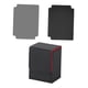 thumbnail image 5 of Caja para guardar cartas con dos separadores, capacidad para más de 100 cartas, impermeable, 8 x 7,8 x 10,3 cm Negro y rojo, 5 of 9