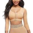 thumbnail image 1 of Womens Shapewear 3/4 Sleeve Arm Shaper Front Closure Compression Bra Post Surgery Posture Corrector Tank Top, 1 of 5