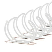 EW21L0708-WH - Twin Loop Wire Binding Spines for 160 - 190 Sheet Capacity - 7/8 inch x 11in - 2 to 1 Pitch - White - 50/bx